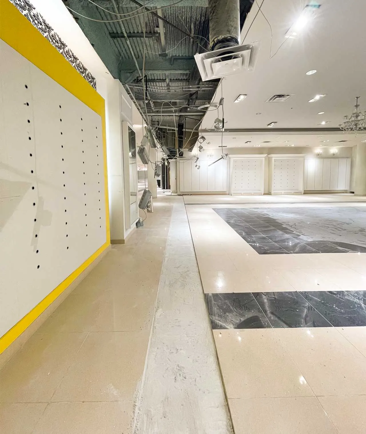 Mall retail space strip-out