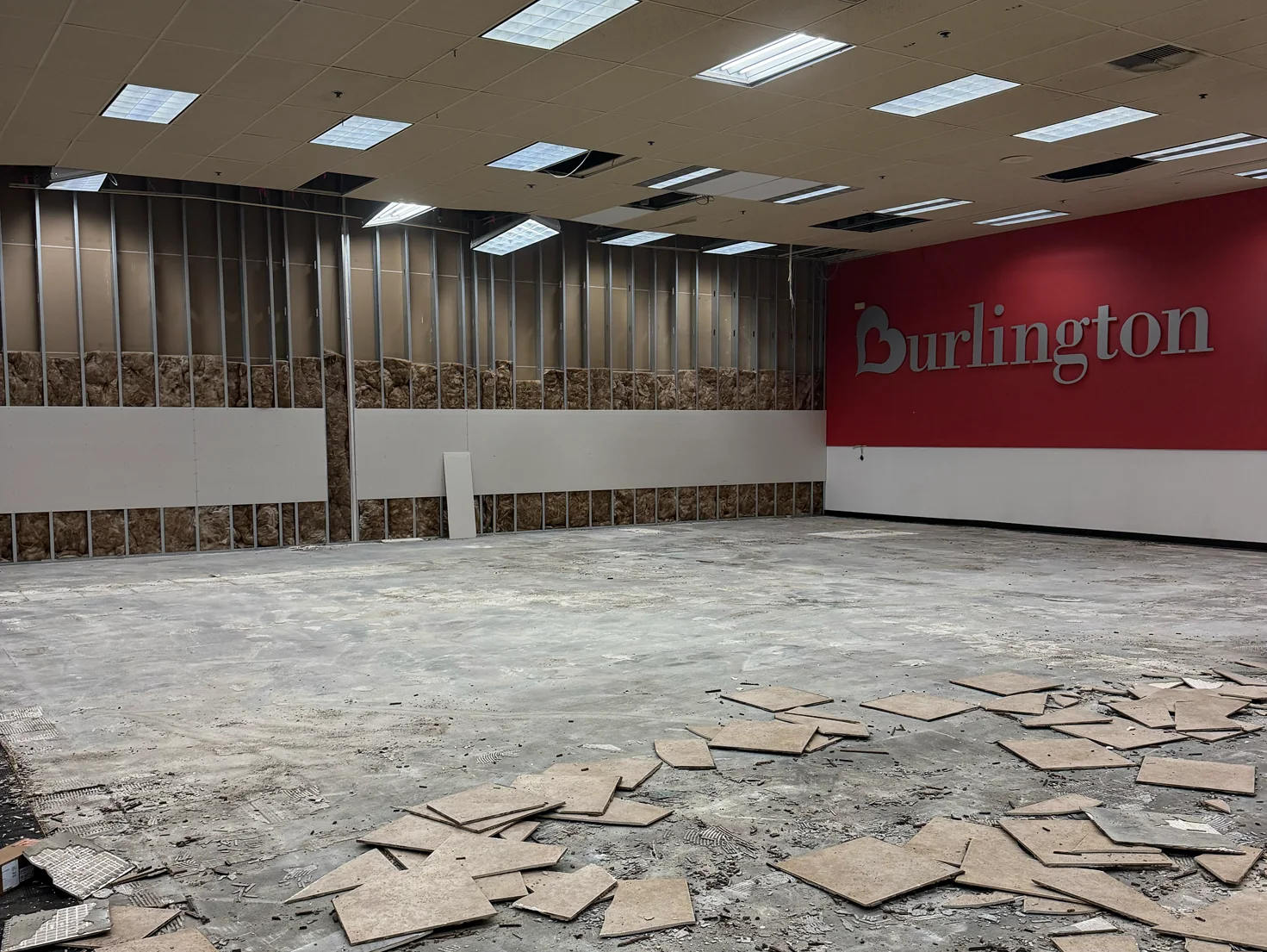 Retail store flooring removal