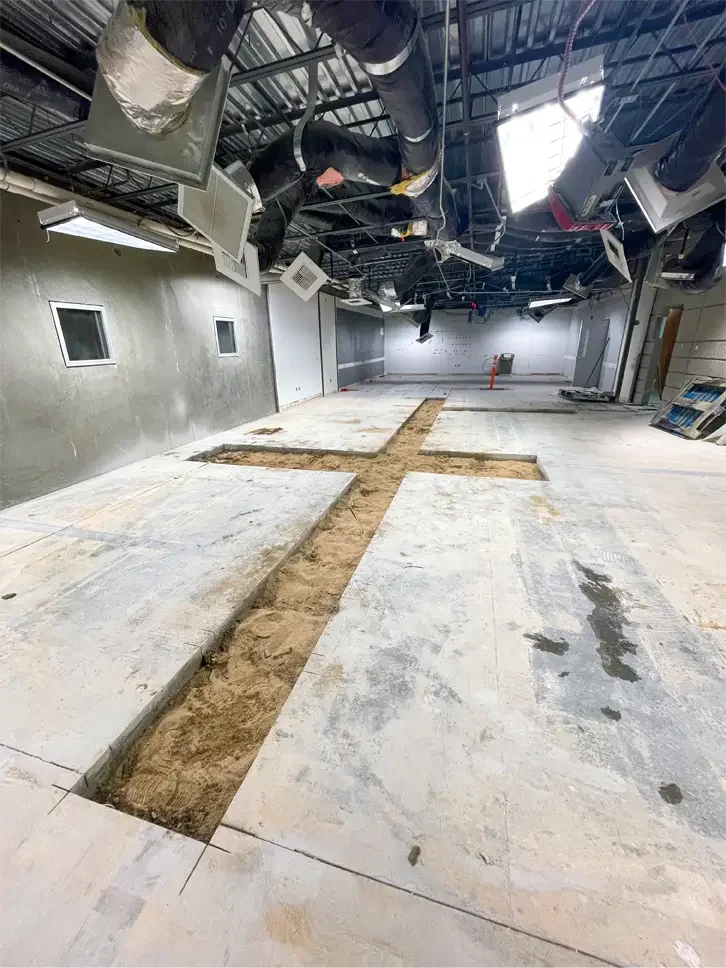 Concrete slab cut-out